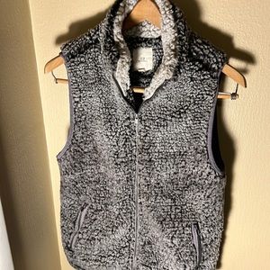 Thread Supply Women’s Sherpa Fleece Vest Color Gray Size Medium